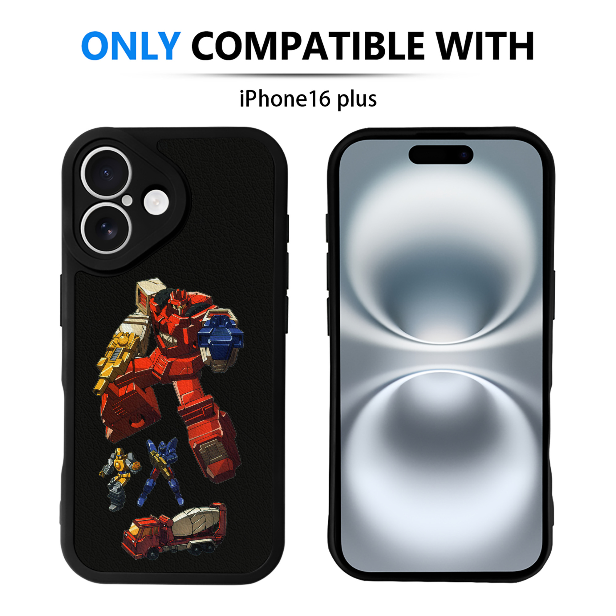 （画像用）  【iPhone 16シリーズ対応】シリコンスマホケース（レザー調） 材質：シリコン